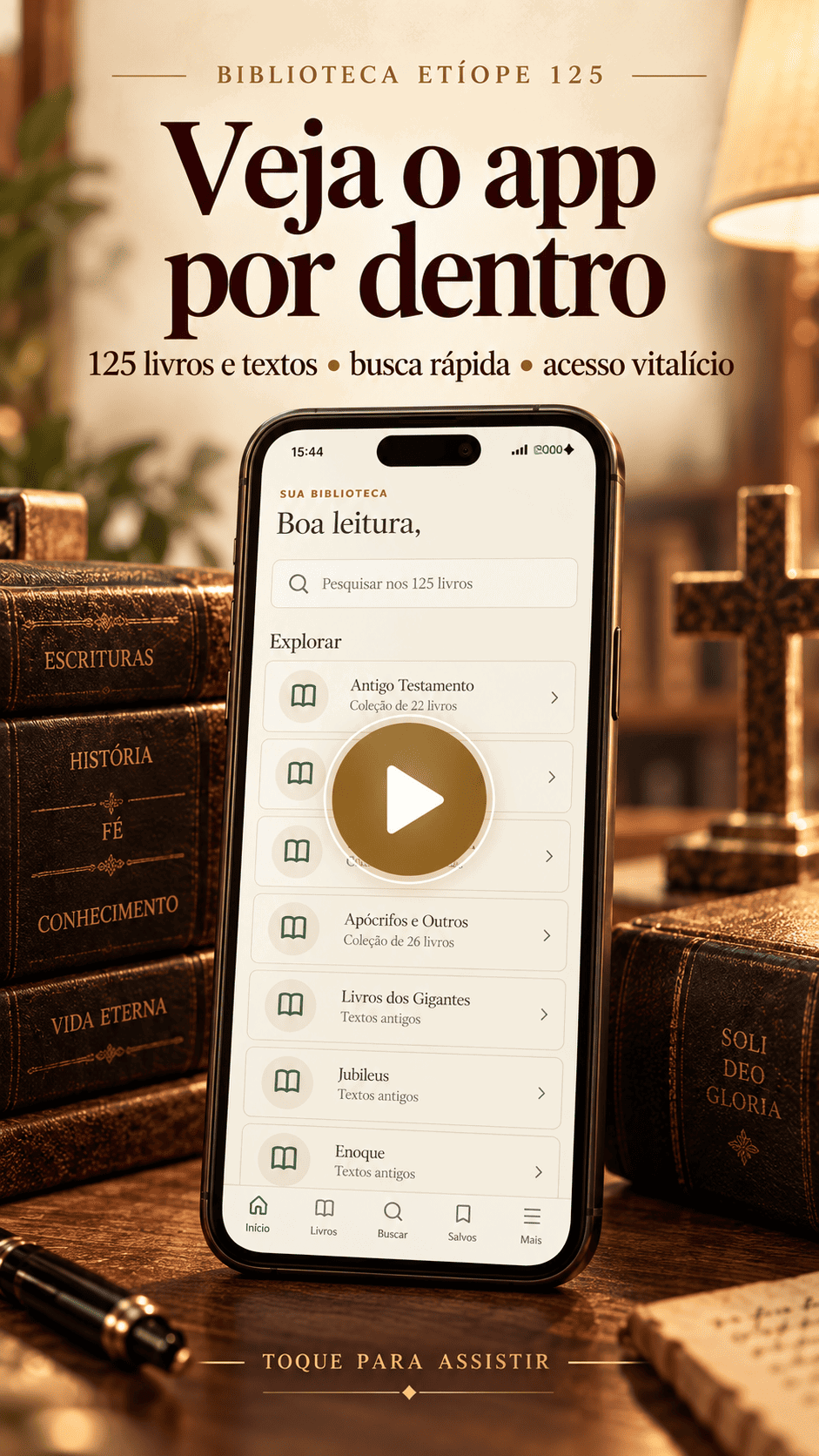 Prévia da demonstração da Biblioteca Etíope 125